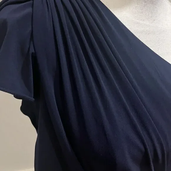 Mac Duggal jersey one shoulder gown size 10 NWOT - Picture 5 of 15